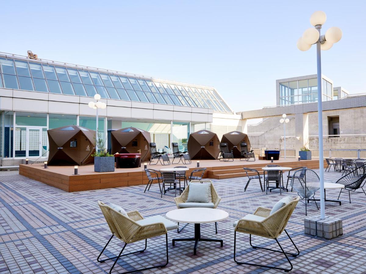Miyako Hotel Gifu Nagaragawa Exteriér fotografie The rooftop lounge